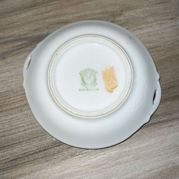 Antique Noritake Hand Painted Floral Bowl With Gold Trim Japan Made CottageCore - Picture 8 of 9